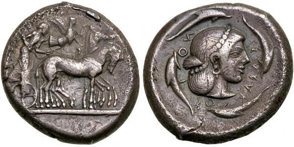 1 Tetradracma Antigua Grecia (1100BC-330) Plata 