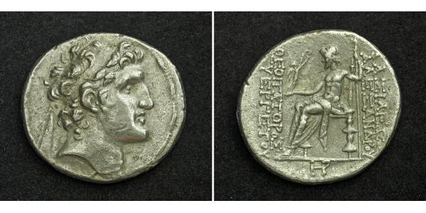 1 Tetradracma Imperio seléucida (312BC-63 BC) Plata Alexander I Balas (150-145 BC)