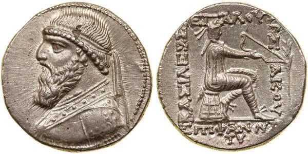 1 Tetradracma Parthian Empire (247 BC – 224 AD) Plata Mitrídates II de Partia