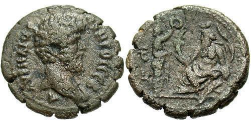 1 Tetradracma Imperio romano (27BC-395) Vellón Plata Lucio Vero (130-169)