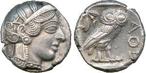 1 Tetradramma Grecia antica (1100BC-330) Argento 