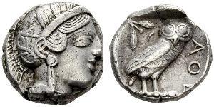 1 Tetradramma Grecia antica (1100BC-330) Argento 