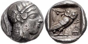 1 Tetradramma Grecia antica (1100BC-330) Argento 