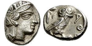 1 Tetradramma Grecia antica (1100BC-330) Argento 
