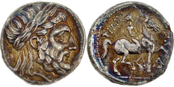 1 Tetradramma Grecia antica (1100BC-330) Argento Philip II of Macedon (382 BC - 336 BC)