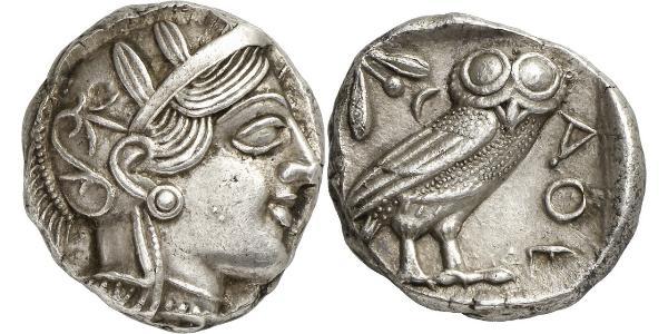 1 Tetradramma Grecia antica (1100BC-330) Argento 