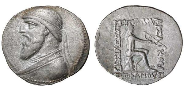 1 Tetradramma Impero partico (247 BC – 224 AD) Argento Mitridate II di Partia (121-91 BC)