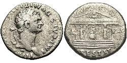 1 Tetradramma Impero romano (27BC-395) Argento Domiziano (51-96)