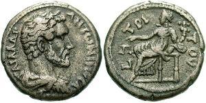 1 Tetradramma Impero romano (27BC-395) Argento Antonino Pio  (86-161)