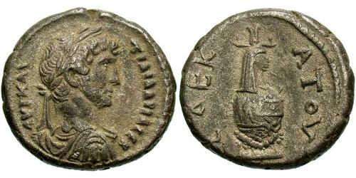 1 Tetradramma Impero romano (27BC-395) Argento Adriano (76 - 138) 