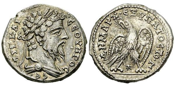 1 Tetradramma Impero romano (27BC-395) Argento Settimio Severo (145- 211)