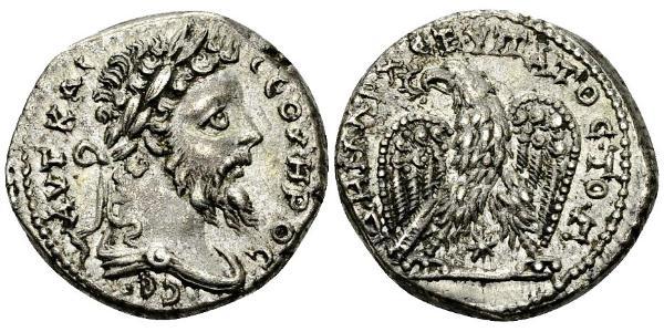 1 Tetradramma Impero romano (27BC-395) Argento Settimio Severo (145- 211)