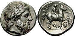 1 Tetradramma Regno di Macedonia (800BC-146BC) Argento Philip II of Macedon (382 BC - 336 BC)