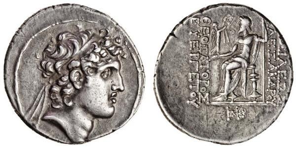 1 Tetradramma Seleucidi (312BC-63 BC) Argento Alexander I Balas (150-145 BC)