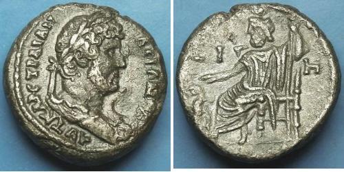 1 Tetradramma Egitto (provincia romana) (30BC – 641) Biglione Argento Adriano (76 - 138) 