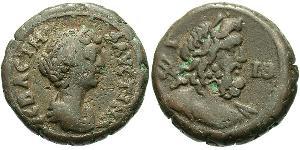 1 Tetradramma Impero romano (27BC-395) Biglione Argento Faustina II (130-175)