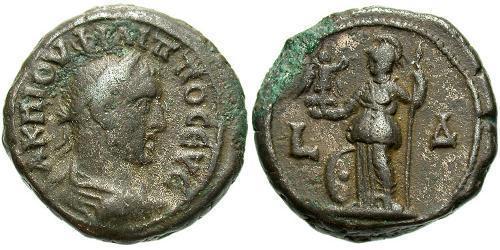 1 Tetradramma Impero romano (27BC-395) Biglione Argento Filippo I (204-249)