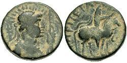 1 Tetradramma Impero Kusana (60-375) Bronzo Vima Takto