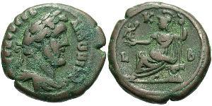 1 Tetradramma Impero romano (27BC-395) Bronzo Antonino Pio  (86-161)