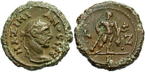 1 Tetradramma Impero romano (27BC-395) Bronzo Galerio Massimiano (260-311)