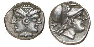 1 Tetrobol Grèce antique (1100BC-330) Argent 