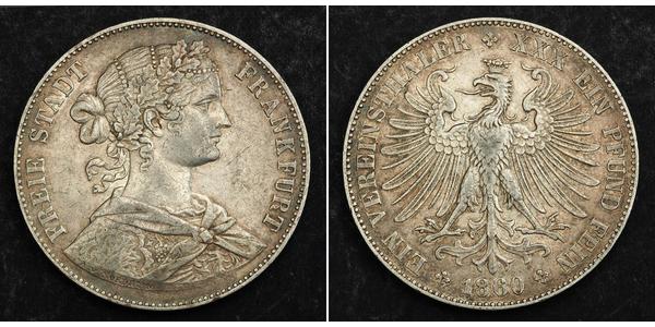 1 Thaler Allemagne / States of Germany Argent 