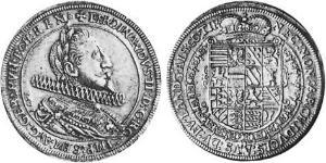 1 Thaler Alsace Argent Ferdinand de Tyrol (1529 – 1595)