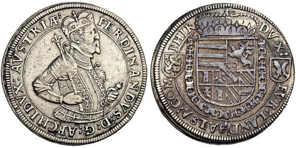 1 Thaler Alsace Argent Ferdinand de Tyrol (1529 – 1595)