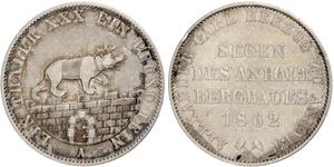 1 Thaler Anhalt-Bernbourg (1603 - 1863) Argent Alexandre-Charles d