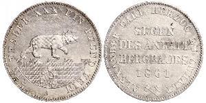 1 Thaler Anhalt-Bernbourg (1603 - 1863) Argent Alexandre-Charles d