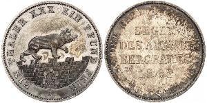 1 Thaler Anhalt-Bernbourg (1603 - 1863) Argent Alexandre-Charles d