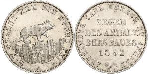 1 Thaler Anhalt-Bernbourg (1603 - 1863) Argent Alexandre-Charles d