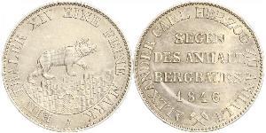 1 Thaler Anhalt-Bernbourg (1603 - 1863) Argent Alexandre-Charles d