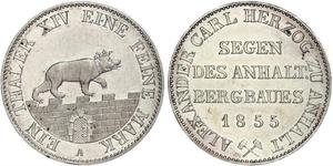 1 Thaler Anhalt-Bernbourg (1603 - 1863) Argent Alexandre-Charles d