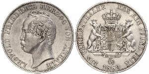 1 Thaler Anhalt-Dessau (1603 -1863) Argent Léopold IV d