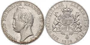 1 Thaler Anhalt-Dessau (1603 -1863) Argent Léopold IV d