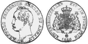 1 Thaler Anhalt-Dessau (1603 -1863) Argent Léopold IV d