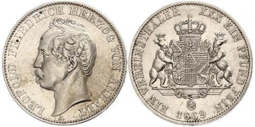 1 Thaler Anhalt-Dessau (1603 -1863) Argent Léopold IV d