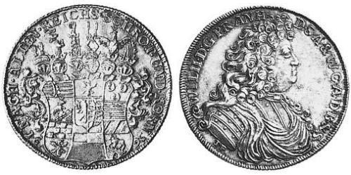 1 Thaler Anhalt-Harzgerode (1635–1709) Argent 