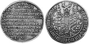 1 Thaler Anhalt-Köthen (1603 -1853) Argent 