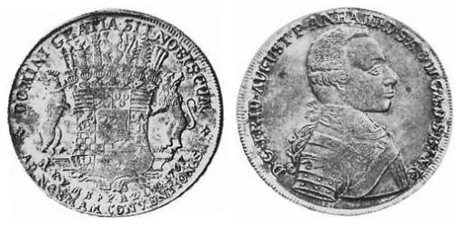 1 Thaler Anhalt-Zerbst  (1544 - 1796) Argent Frederick Augustus, Prince of Anhalt-Zerbst (1734 – 1793)