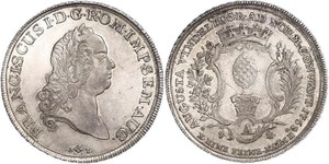 1 Thaler Augsbourg (1276 - 1803) Argent François Ier du Saint-Empire(1708-1765)