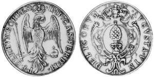 1 Thaler Augsbourg (1276 - 1803) Argent Ferdinand II du Saint-Empire(1578 -1637)