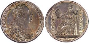 1 Thaler Augsbourg (1276 - 1803) Argent François Ier du Saint-Empire(1708-1765)