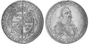 1 Thaler Augsbourg (1276 - 1803) Argent Gustave II Adolphe de Suède( – 1632)