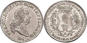 1 Thaler Augsbourg (1276 - 1803) Argent François Ier du Saint-Empire(1708-1765)