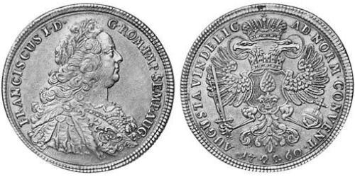 1 Thaler Augsbourg (1276 - 1803) Argent François Ier du Saint-Empire(1708-1765)