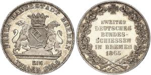 1 Thaler Brême (Land) / States of Germany Argent 