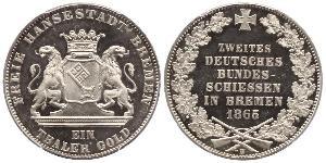 1 Thaler Brême (Land) / States of Germany Argent 