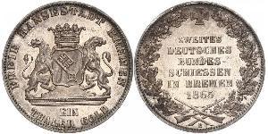 1 Thaler Brême (Land) / States of Germany Argent 